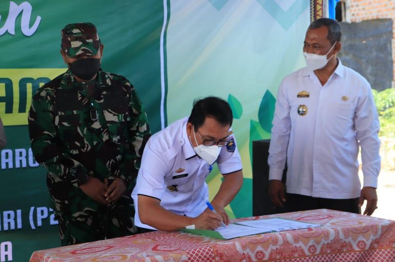 Tingkatkan Ketahanan Gizi, Wali Kota Metro Jalin Kesepakatan dengan TNI Polri