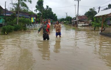Dandim 0411/KM Instruksikan Danramil dan Babinsa Bantu Korban Banjir di Lamteng